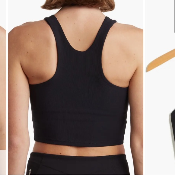 Kyodan Cropped Black Active Top with Built in Sports Bra - Picture 2 of 5